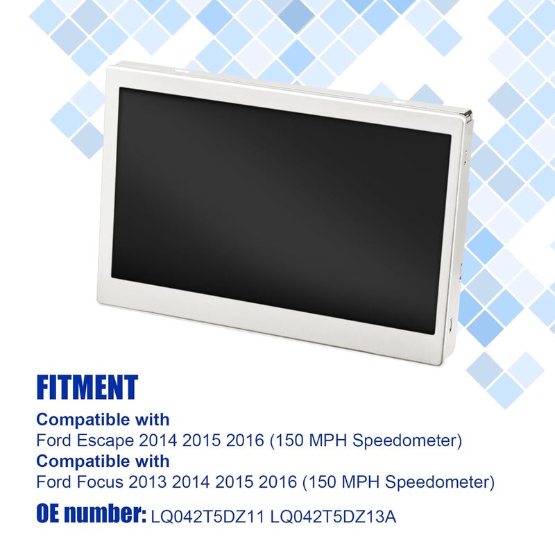 AUTOBABA LCD Display Color Screen Compatible with 2014-2016 Ford Escape 2013-2016 Ford Focus LCD Module 4.2" Speedometer Instrument 150 MPH 50 Pins LQ042T5DZ11 LQ042T5DZ13A - Image 2